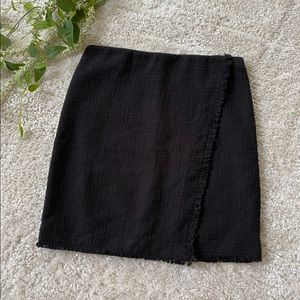 [ann taylor] tweed wrap mini skirt